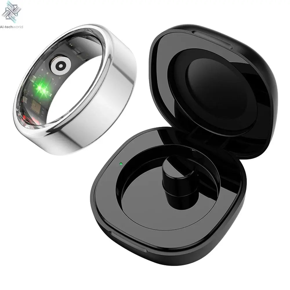 Smart Fitness Tracker Ring - Battery Life, 39 Days, Health Monitor, Waterproof - Ai - TechWorld