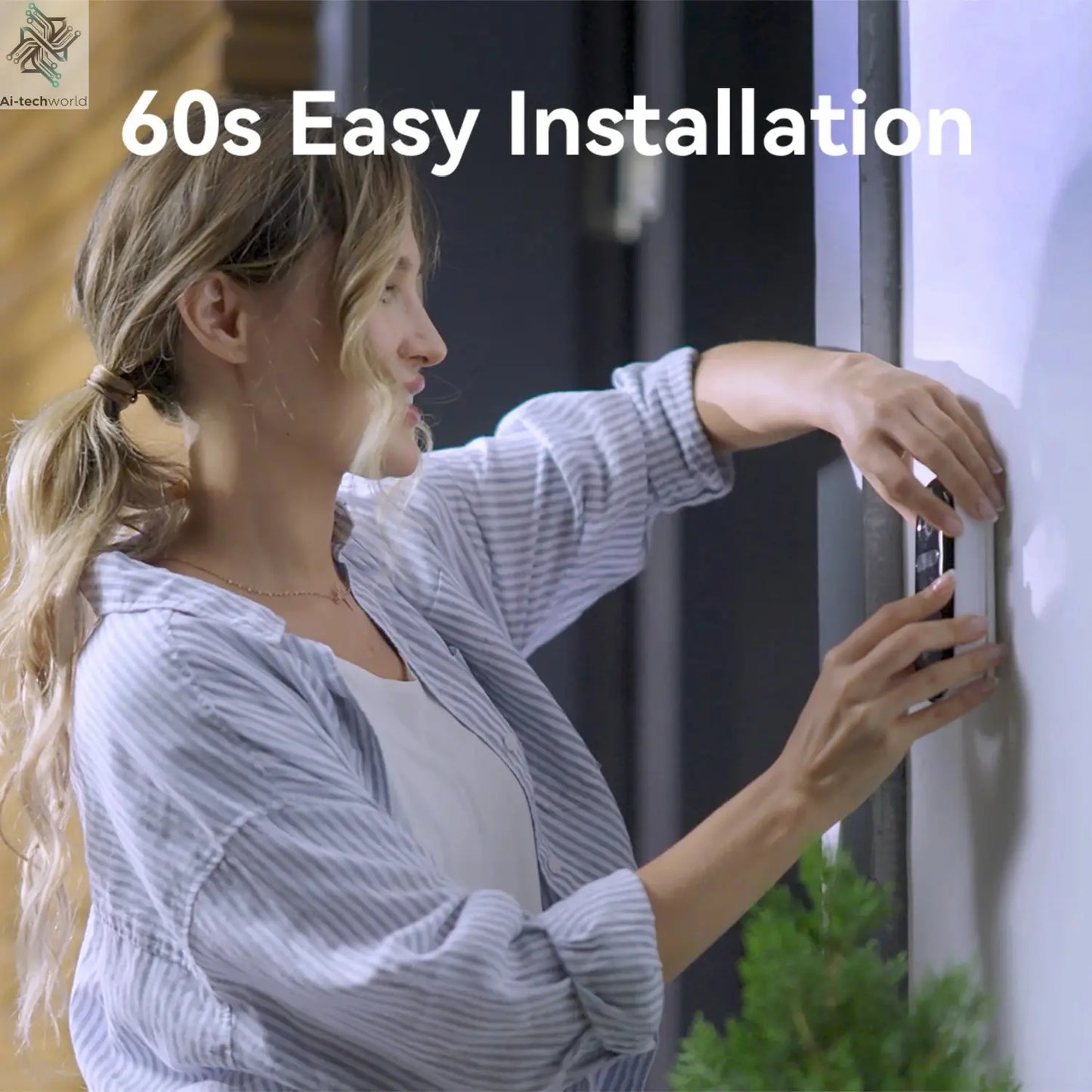 Smart Home Video Doorbell Camera – 2.5K Resolution, Human Detection and Local Storage - Ai - TechWorld