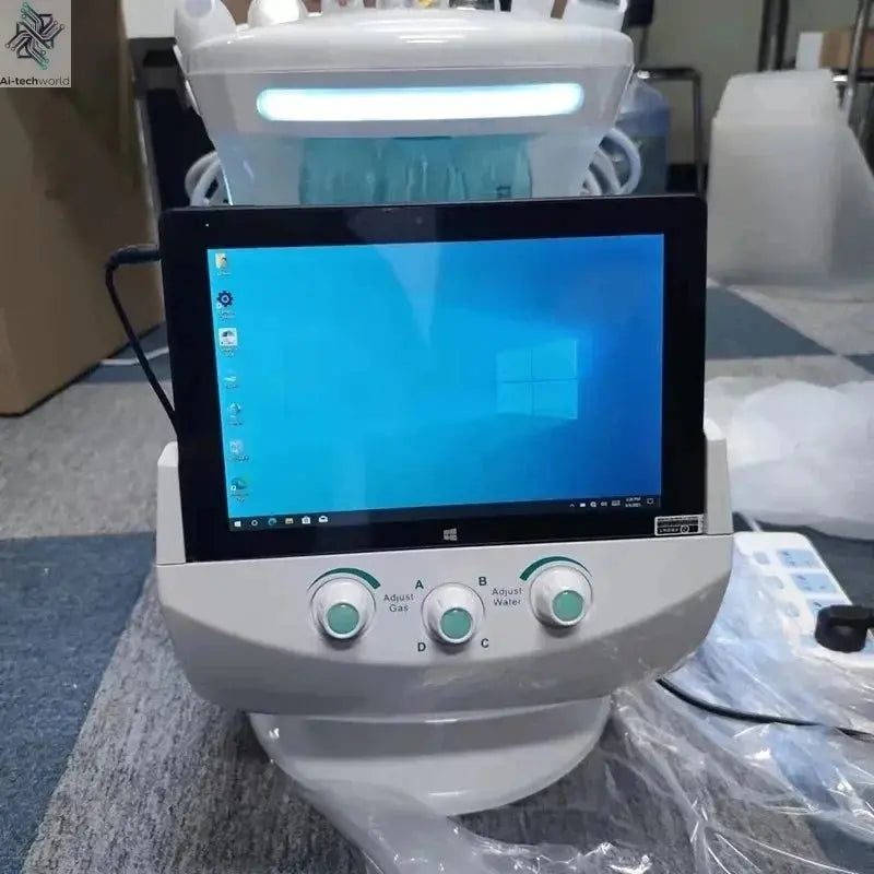 Smart Ice Blue Plus 7 in 1 Oxygen Hydro dermabrasion Bubble Machine Professional Face Hydra Machine rf Lifting ultrason machine Ai-TechWorld 