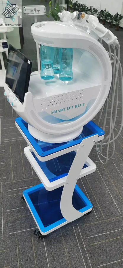 Smart Ice Blue Plus 7 in 1 Oxygen Hydro dermabrasion Bubble Machine Professional Face Hydra Machine rf Lifting ultrason machine Ai-TechWorld 