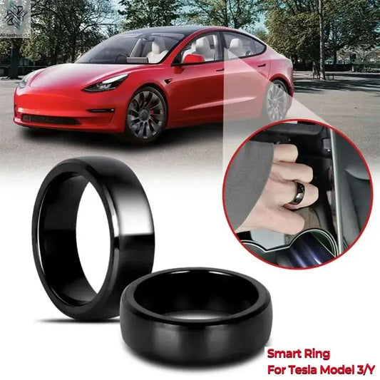 Smart Key Ring NFC Waterproof Ceramic Ring Replace Car Key Card Key Fob Made With Original Card Chips For Tesla Model 3 Model Y Ai-TechWorld 