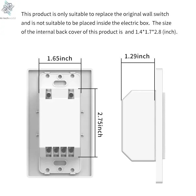 Smart Light Switch | Works with Alexa & Google Home - Ai - TechWorld