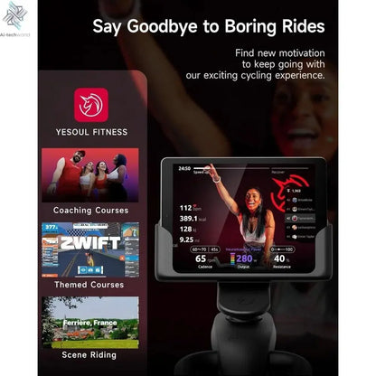 Smart Magnetic Stationary Cycling Bike - App integration Ai-TechWorld