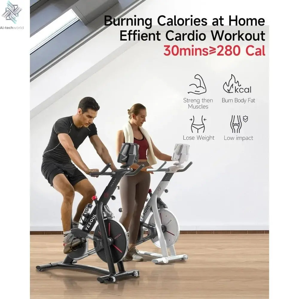 Smart Magnetic Stationary Cycling Bike - App integration Ai-TechWorld