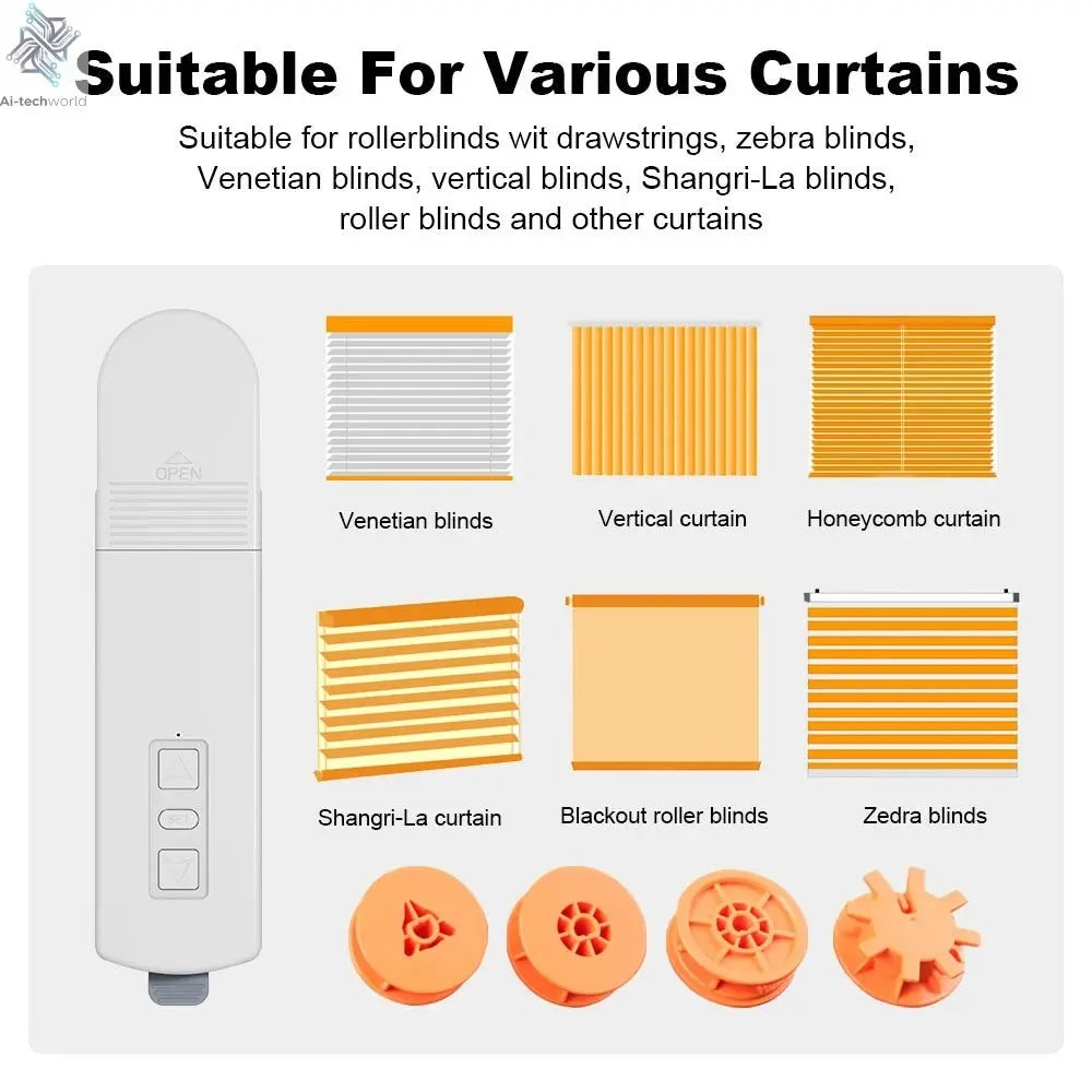 Smart Motorized Electric Roller Shutter Blind Curtain Motor – Voice and App Controlled - Alexa Google Home Alice - Ai - TechWorld