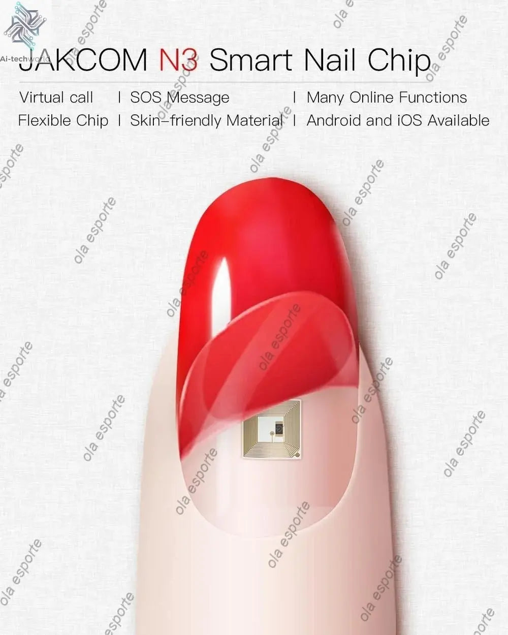 Smart Nail Chip Skin - friendly Wireless Accessory NFC Electronics Touching Sensor Nail Chip for Girl - Ai - TechWorld