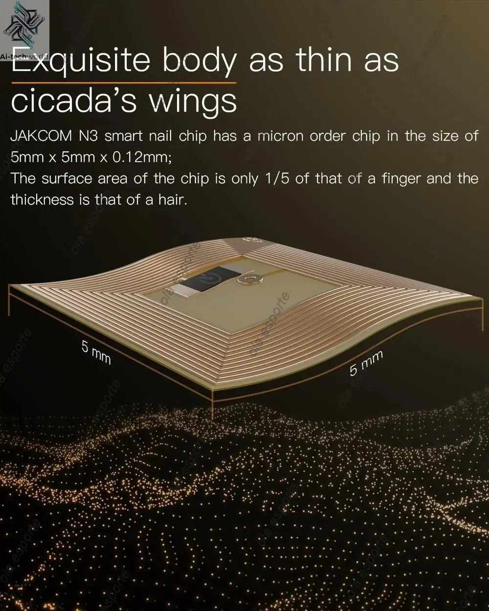 Smart Nail Chip Skin - friendly Wireless Accessory NFC Electronics Touching Sensor Nail Chip for Girl - Ai - TechWorld