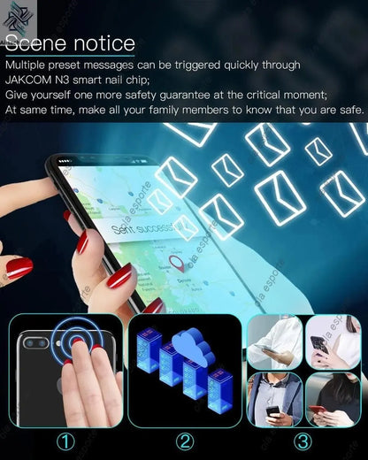 Smart Nail Chip Skin - friendly Wireless Accessory NFC Electronics Touching Sensor Nail Chip for Girl - Ai - TechWorld