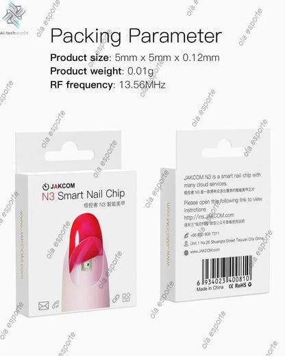 Smart Nail Chip Skin - friendly Wireless Accessory NFC Electronics Touching Sensor Nail Chip for Girl - Ai - TechWorld