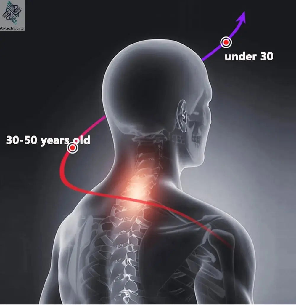 Smart Neck Massage Instrument Portable Shoulder Neck Massage Cervical Vertebra Health Care Vibrator Heating Compress Massage - Ai - TechWorld