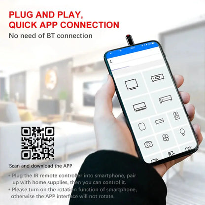 Smart Phone Infrared Transmitter Universal Mini Remote Controller Replacement for IOS Smartphone TV Air Conditioner Fan Camera Ai-TechWorld 