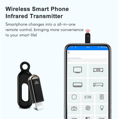 Smart Phone Infrared Transmitter Universal Mini Remote Controller Replacement for IOS Smartphone TV Air Conditioner Fan Camera Ai-TechWorld 