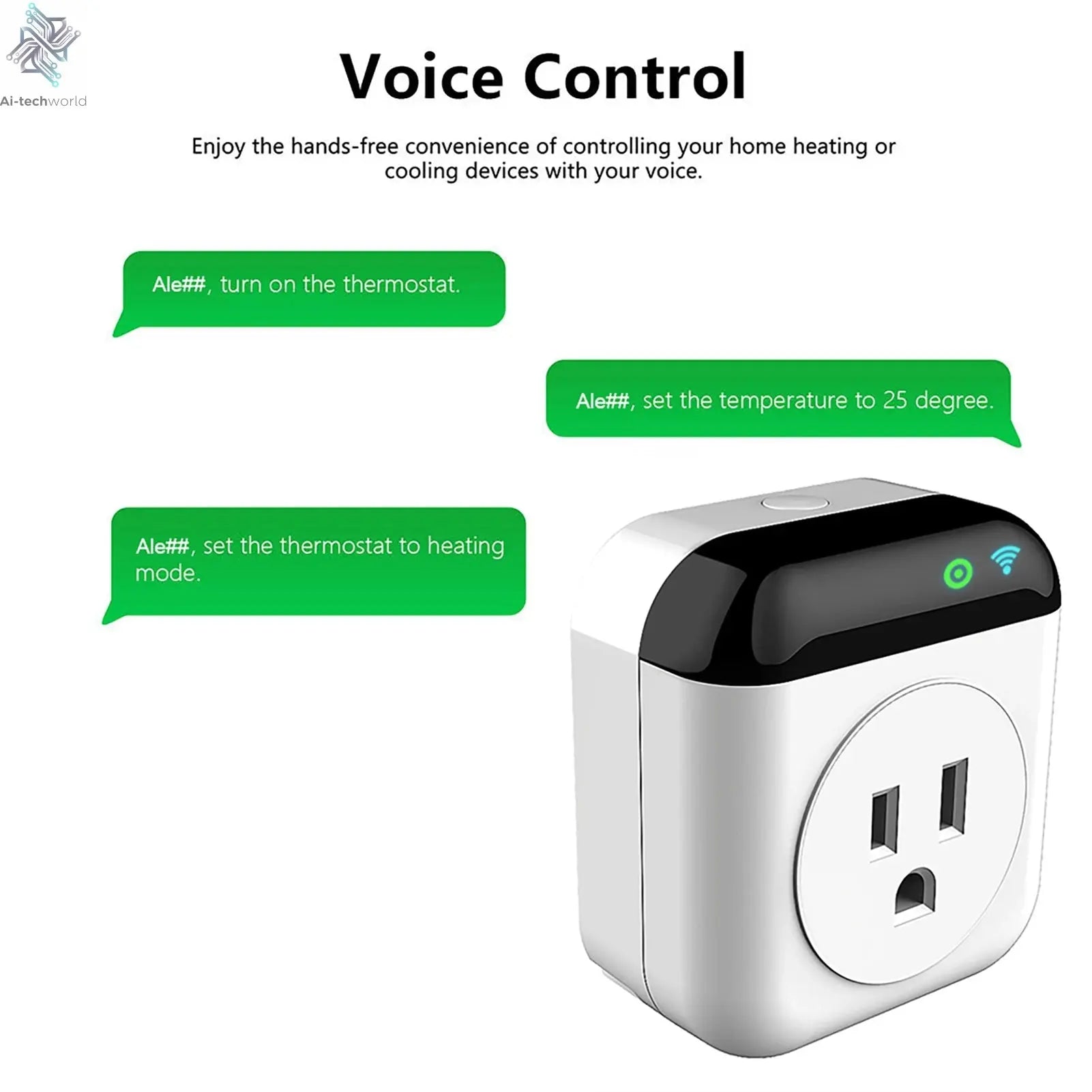 Smart Thermostat Socket 10A – Programmable WiFi Temperature Control Plug with App and Voice Control - Ai - TechWorld