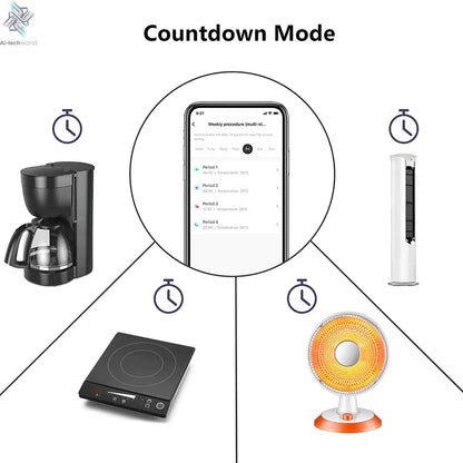 Smart Thermostat Socket 10A – Programmable WiFi Temperature Control Plug with App and Voice Control - Ai - TechWorld