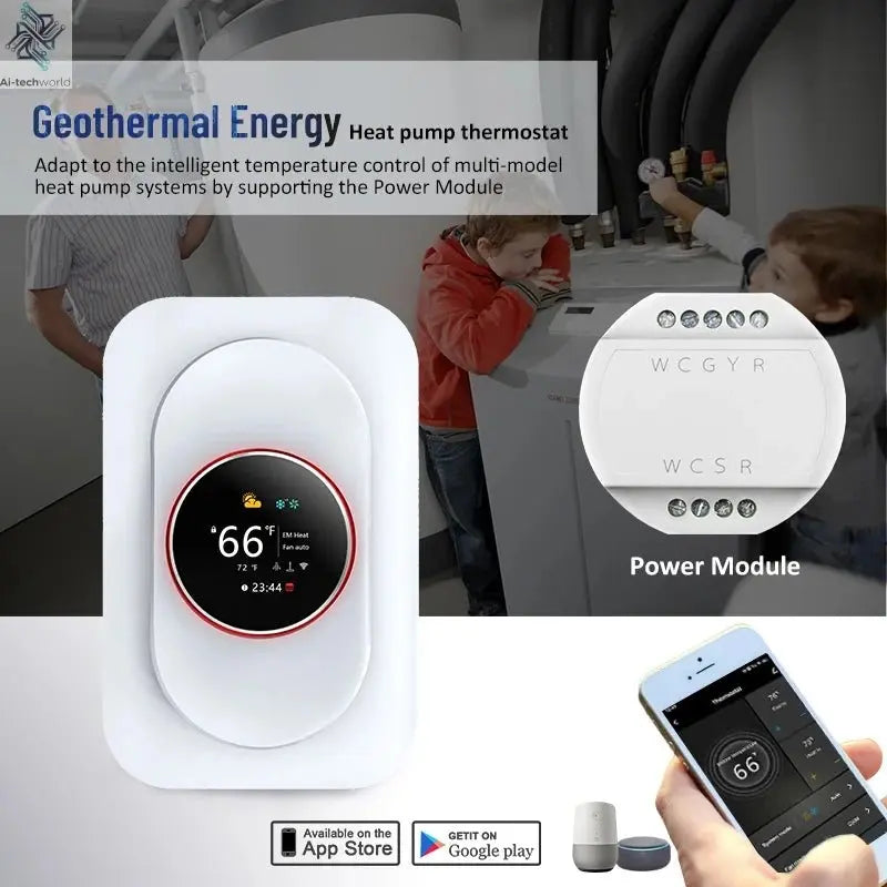 Smart Thermostat – Weekly Programmable, Works with Alexa and Google Assistant - Ai - TechWorld