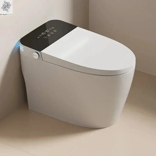 Smart Toilet, Automatic Intelligent WC Mode Bidet, S Trap, Modern Sanitary Ware, Auto Open Flush, with Remote Ai-TechWorld 