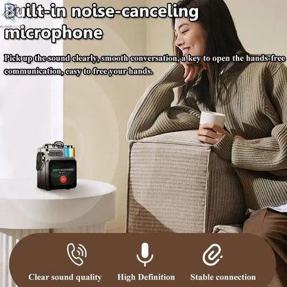 Smart Touch Screen Bluetooth Speaker Mini Portable Audio Player Wireless Handsfree Call MP3 Music Box Support TF Play APP Contro Ai-TechWorld 