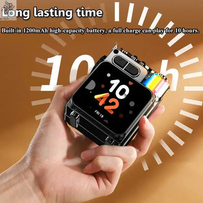 Smart Touch Screen Bluetooth Speaker Mini Portable Audio Player Wireless Handsfree Call MP3 Music Box Support TF Play APP Contro Ai-TechWorld 