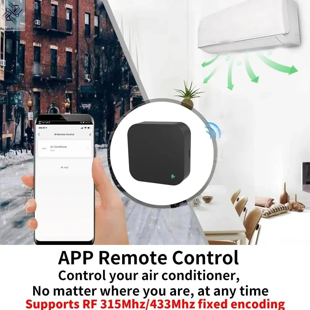 Smart Universal Remote Control - Compatible with Alexa, Google Home, Air Conditioners, TVs Ai-TechWorld