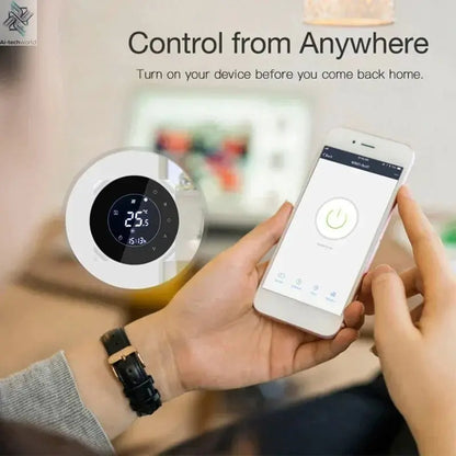 Smart WiFi Touchscreen Thermostat for Electric & Water Heating – Compatible with Google Home & Alexa - Ai - TechWorld