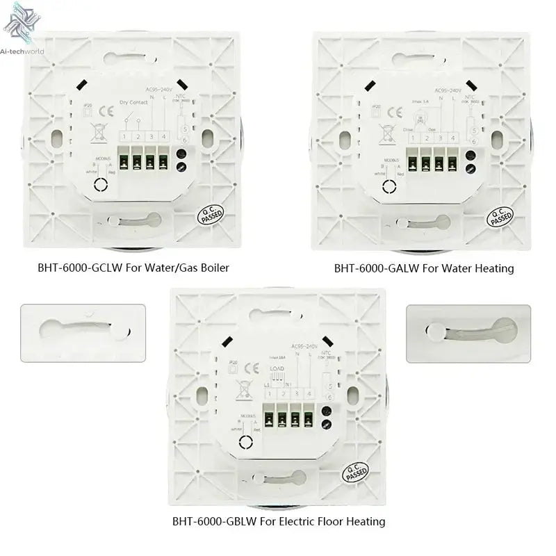 Smart WiFi Touchscreen Thermostat for Electric & Water Heating – Compatible with Google Home & Alexa - Ai - TechWorld