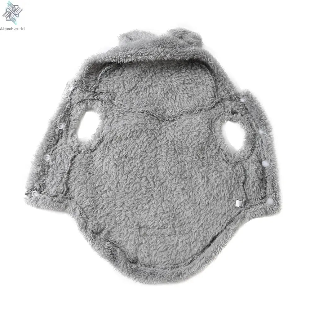 Soft Fleece Pet Dog Clothes Cute Hoodie Coat For Small Medium Dogs Cats Autumn Winter Puppy Hooded Jacket Sweater Pug Apparel Ai-TechWorld 