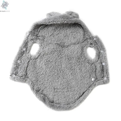Soft Fleece Pet Dog Clothes Cute Hoodie Coat For Small Medium Dogs Cats Autumn Winter Puppy Hooded Jacket Sweater Pug Apparel Ai-TechWorld 