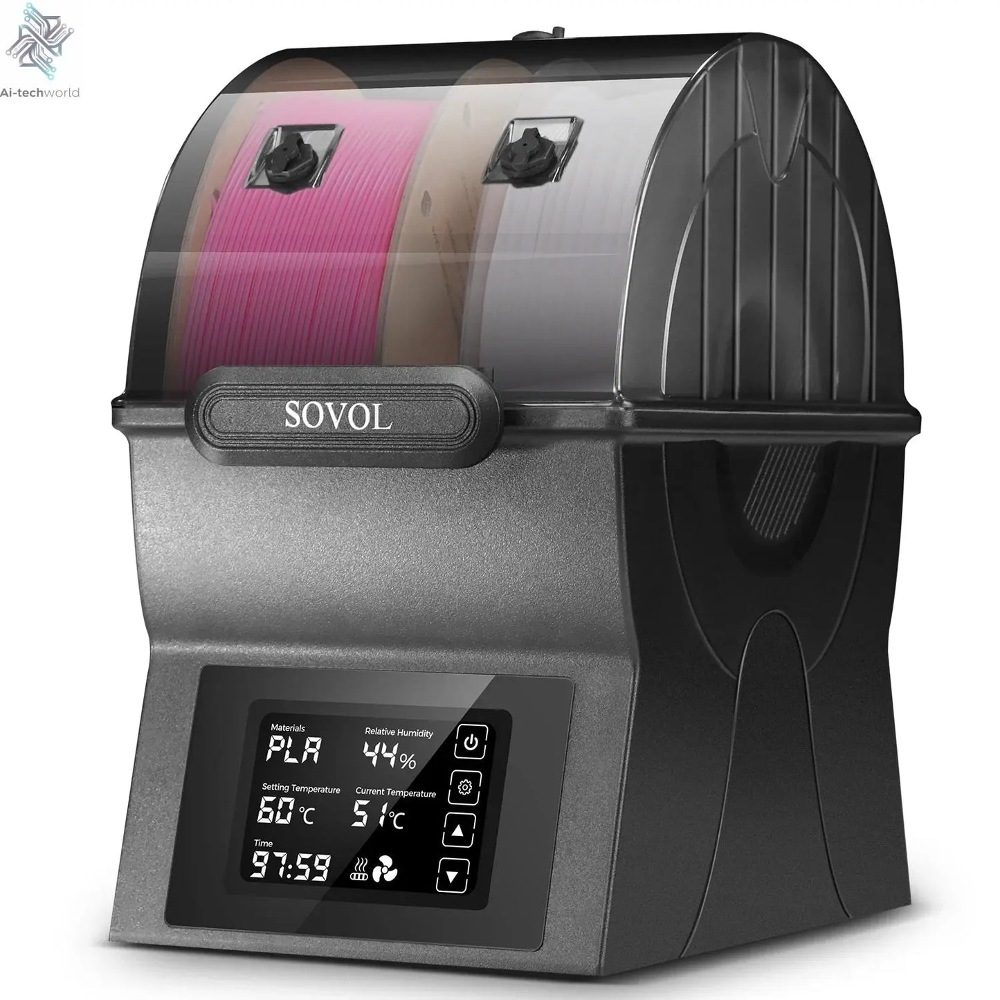 Sovol Filament Dryer & Storage Box: PTC Heater, Spool Holder - 3D Printer Filament Dehydrator Ai-TechWorld