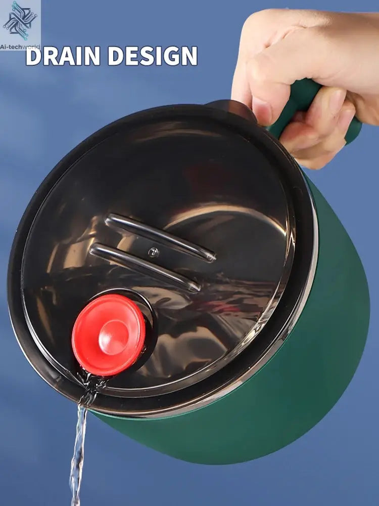 Stainless Steel Bowl With Lid For Instant Noodles Sealed And Portable Drain Bowl For Kitchen Utensils Instant Noodle Partner Ai-TechWorld 