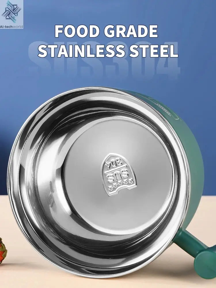 Stainless Steel Bowl With Lid For Instant Noodles Sealed And Portable Drain Bowl For Kitchen Utensils Instant Noodle Partner Ai-TechWorld 