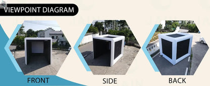 Stock！Inflatable Golf Sim Room Swing Golf Practice Cage with built-in fan,Oxford cloth,Golf Simulator Enclosures - Ai-TechWorld