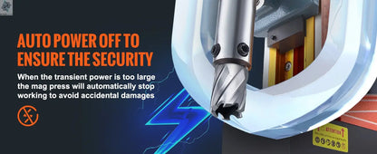 SucceBuy 1300W 1400W 2" Electric Drilling Machine Magnetic Drill Press Boring Diameter Power Drill 810 PRM Drill Ai-TechWorld 