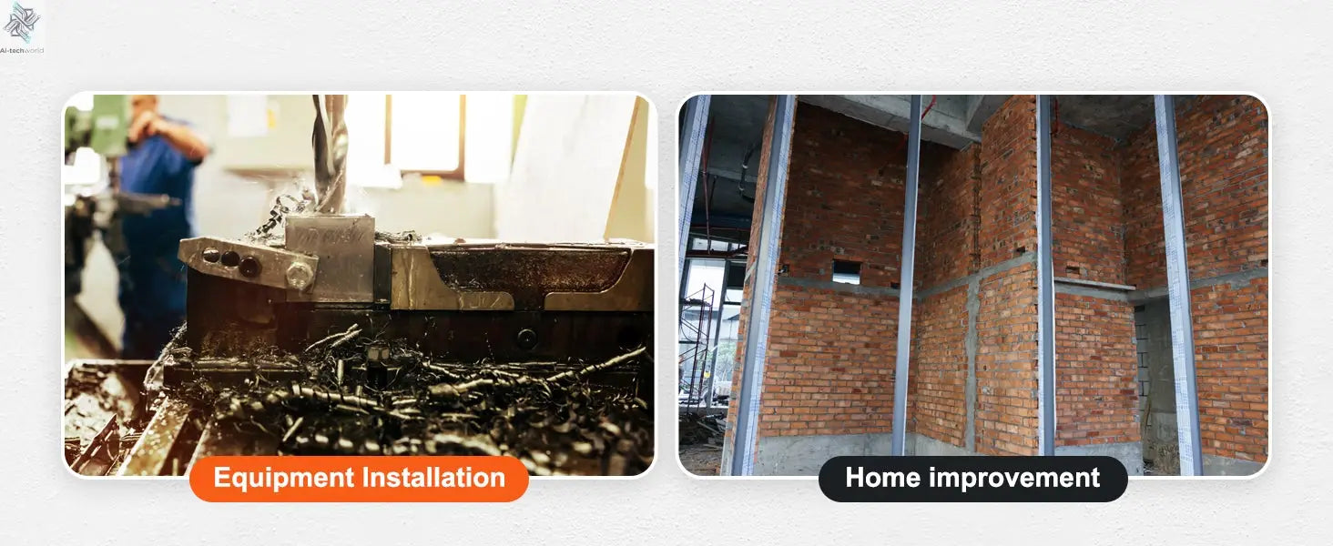 SucceBuy 1300W 1400W 2" Electric Drilling Machine Magnetic Drill Press Boring Diameter Power Drill 810 PRM Drill Ai-TechWorld 