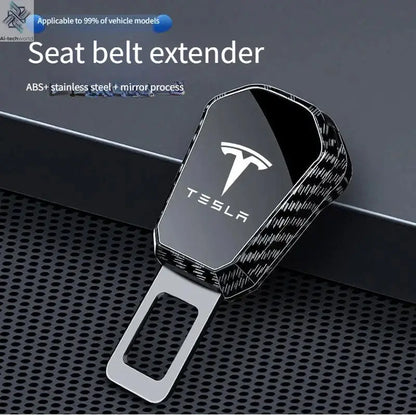Suitable for Tesla car seat belt zinc alloy seat belt extension suitable for model3 modelY modelX and other models - Ai-TechWorld