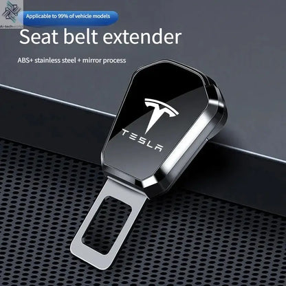 Suitable for Tesla car seat belt zinc alloy seat belt extension suitable for model3 modelY modelX and other models - Ai-TechWorld