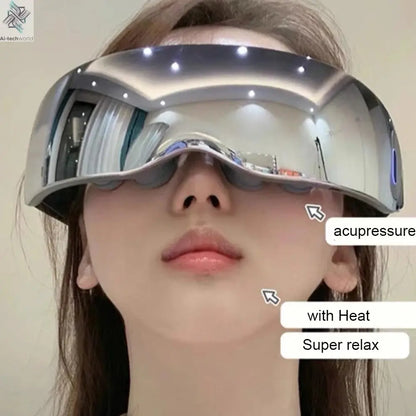 Super Relax Eye Massage Device Improve Sleeping Heating Vibration Eye Massager With 12 Massage Heads Fatigue Relieve Eye Care Ai-TechWorld