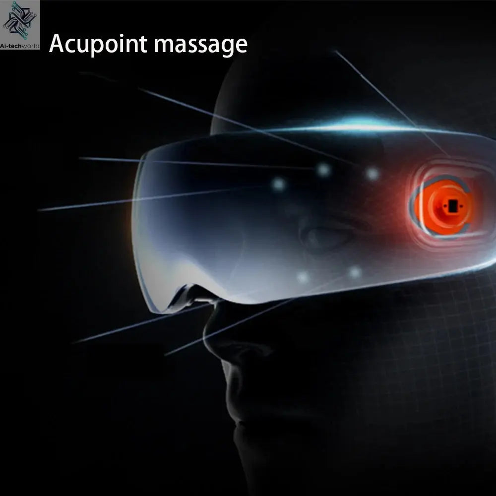 Super Relax Eye Massage Device Improve Sleeping Heating Vibration Eye Massager With 12 Massage Heads Fatigue Relieve Eye Care Ai-TechWorld