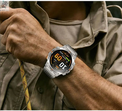T-REX3 Men GPS Outdoor Sports SmartWatch Military quality AMOLED HD Screen Display Heart Rate BT Call 10ATM Waterproof Bracelet - Ai-TechWorld