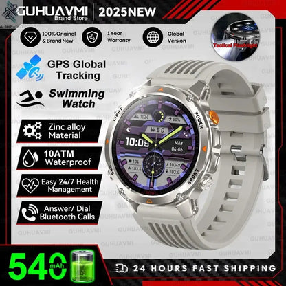 T-REX3 Men GPS Outdoor Sports SmartWatch Military quality AMOLED HD Screen Display Heart Rate BT Call 10ATM Waterproof Bracelet - Ai-TechWorld