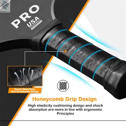 T700 Pickleball Paddle 16MM Carbon Fiber Pickleball Rackets Set Frosted Surface USAPA Approved Professional Game Supplies Ai-TechWorld 