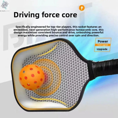 T700 Pickleball Paddle 16MM Carbon Fiber Pickleball Rackets Set Frosted Surface USAPA Approved Professional Game Supplies Ai-TechWorld 