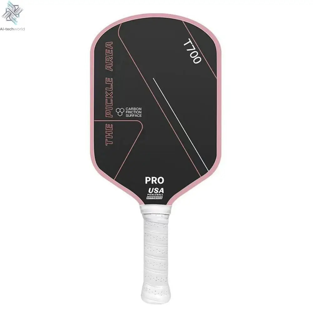 T700 Pickleball Paddle 16MM Carbon Fiber Pickleball Rackets Set Frosted Surface USAPA Approved Professional Game Supplies Ai-TechWorld 