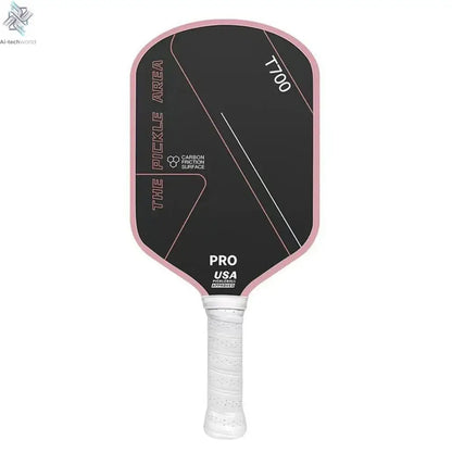 T700 Pickleball Paddle 16MM Carbon Fiber Pickleball Rackets Set Frosted Surface USAPA Approved Professional Game Supplies Ai-TechWorld 