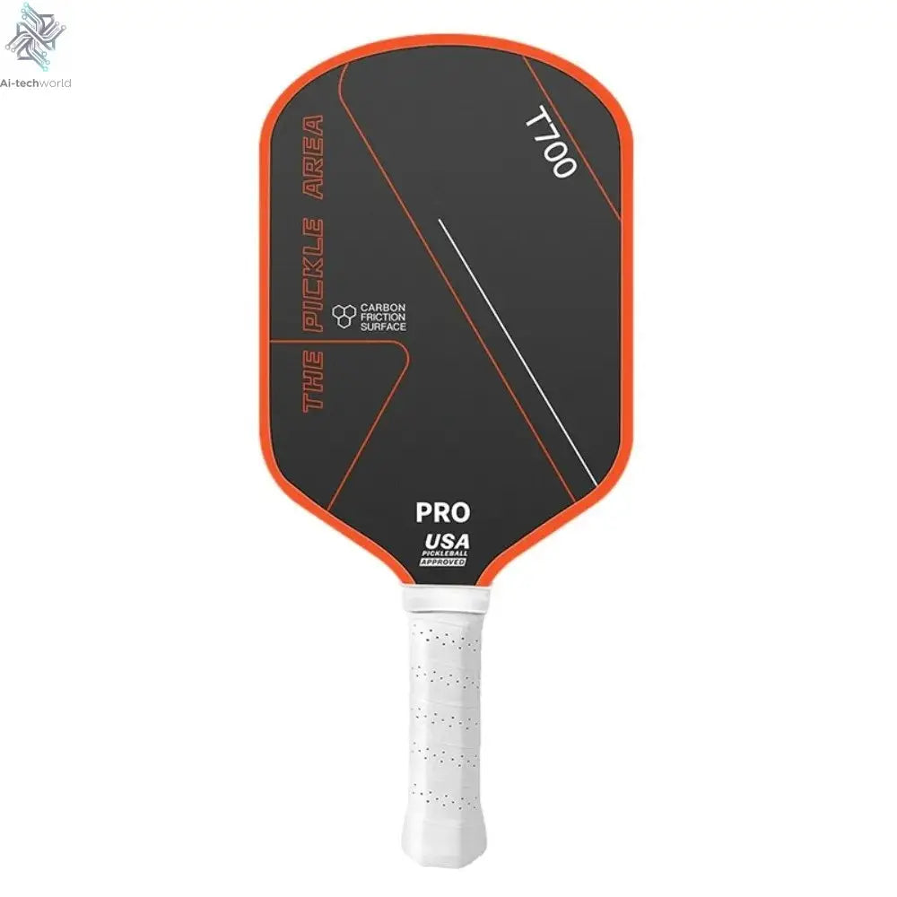 T700 Pickleball Paddle 16MM Carbon Fiber Pickleball Rackets Set Frosted Surface USAPA Approved Professional Game Supplies Ai-TechWorld 