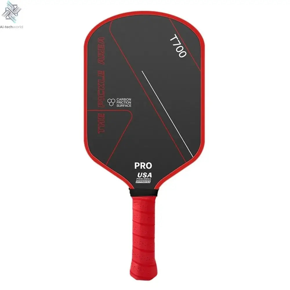 T700 Pickleball Paddle 16MM Carbon Fiber Pickleball Rackets Set Frosted Surface USAPA Approved Professional Game Supplies Ai-TechWorld 