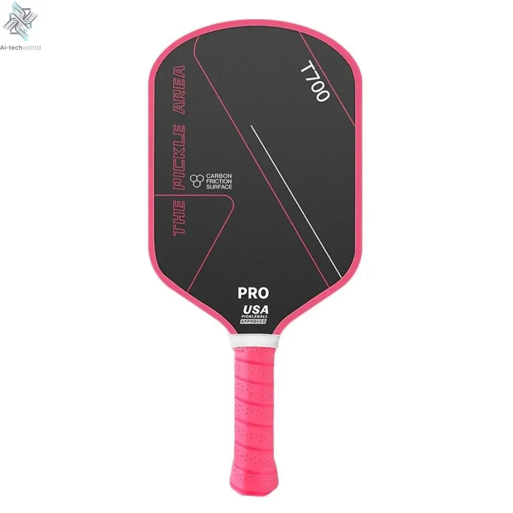 T700 Pickleball Paddle 16MM Carbon Fiber Pickleball Rackets Set Frosted Surface USAPA Approved Professional Game Supplies Ai-TechWorld 