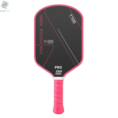 T700 Pickleball Paddle 16MM Carbon Fiber Pickleball Rackets Set Frosted Surface USAPA Approved Professional Game Supplies Ai-TechWorld 