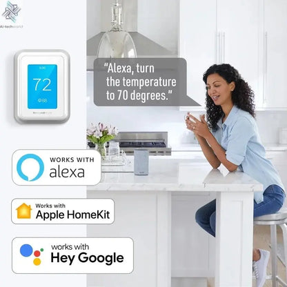 T9 Smart WiFi Thermostat with Touchscreen | Works with Alexa, Google & Apple - Ai - TechWorld