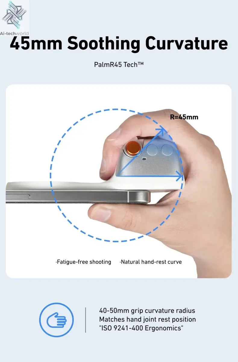TELESIN Magnetic Phone Camera Shoot Hand Grip Phone Holder Shooting Aid Remote Control Handle for Iphone HUAWEI SAMSUNG Phone Ai-TechWorld 