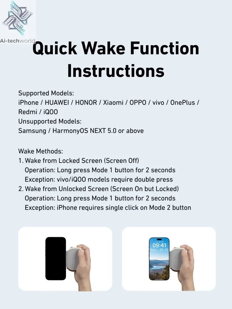 TELESIN Magnetic Phone Camera Shoot Hand Grip Phone Holder Shooting Aid Remote Control Handle for Iphone HUAWEI SAMSUNG Phone Ai-TechWorld 